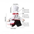 thumbnail image 3 of Pet Chef Costume for Dogs and Cats Halloween Dress Up Outfit with Hat Padded Arms Knife Prop Jumpsuit Apparel ,L, 3 of 5