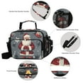 thumbnail image 3 of FORMRS Student Insulated Lunch Bag with Shoulder Strap Reusable Cooler Box for School, Christmas Santa, 3 of 9