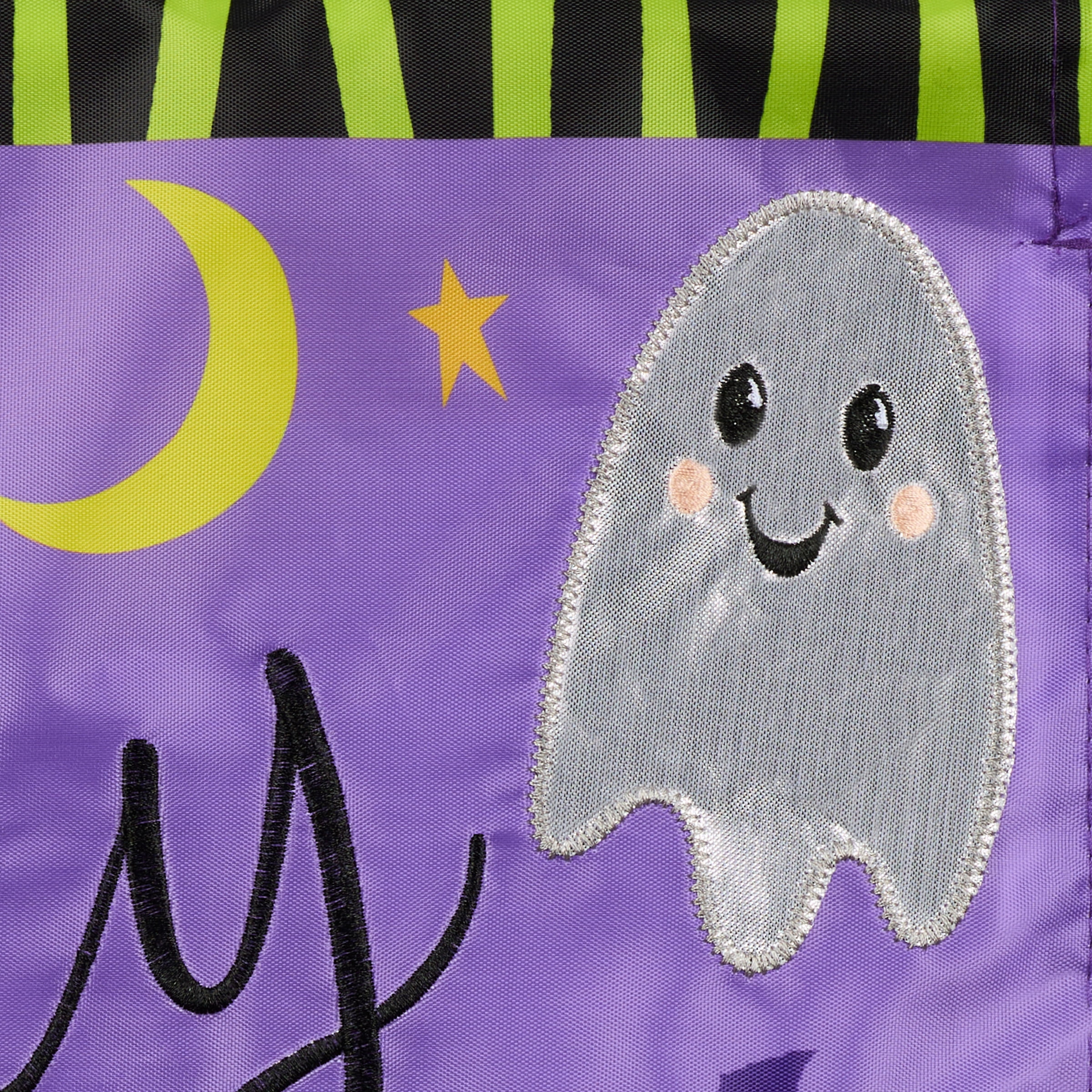 Hey Boo Yard Flag 11.5in x 18in