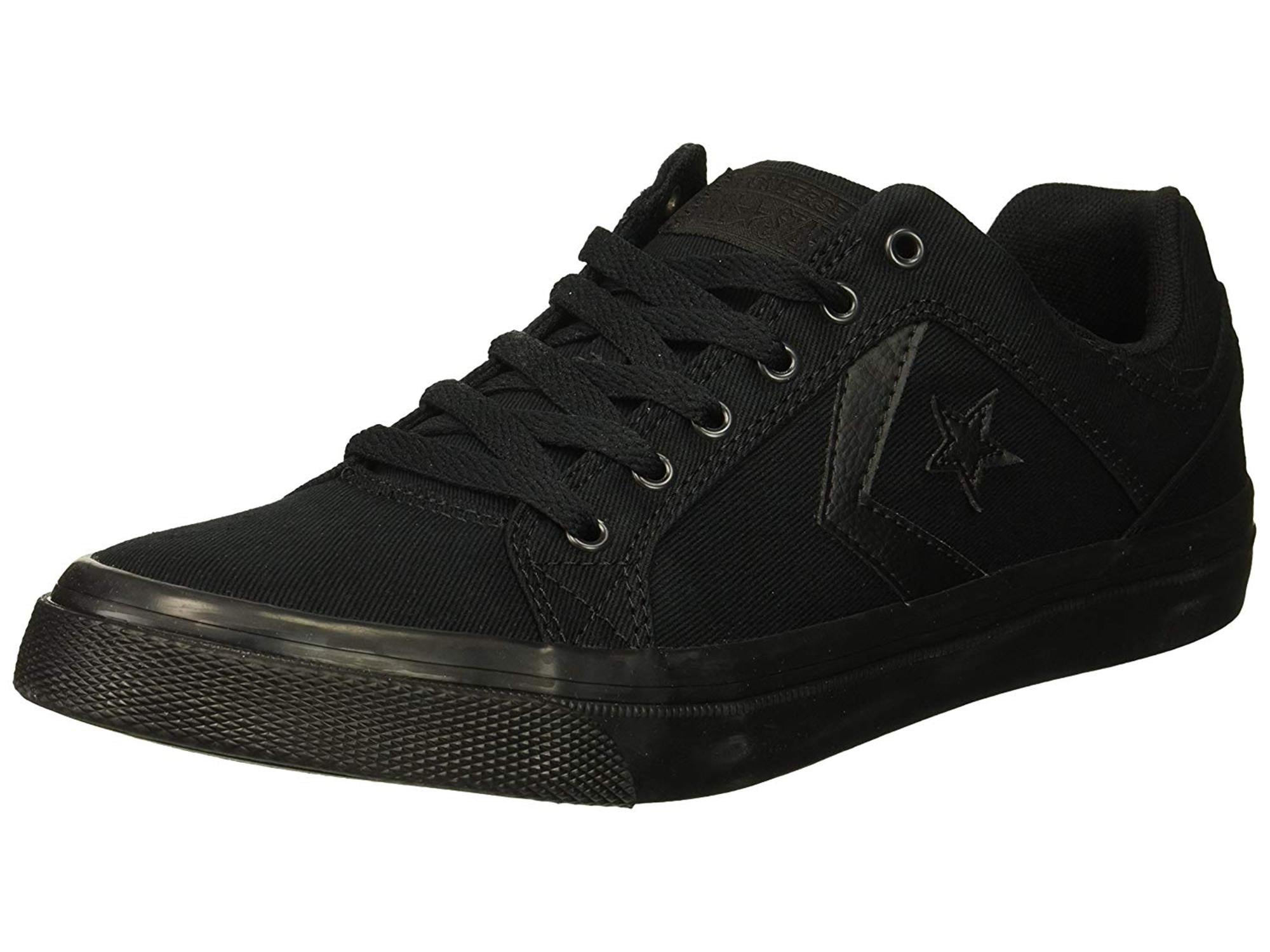 converse leather black size 5