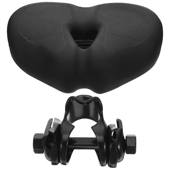 TABLZONE Extra Wide Comfort Saddle with High Elastic Padding for Indoor and Home Cycling Bikes