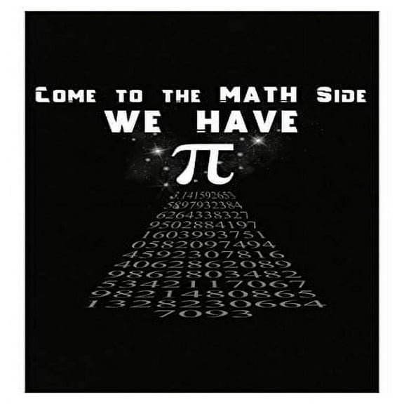 Math Humor Poster - Come to The Math Side We Have Pie - Wall Decor Gift