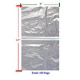 thumbnail image 3 of Plastic Shrink Wrap Bags for Soaps Shoes Gift Baskets - Clear Heat Shrink Wrap Bags for Bath Bombs CD Books Candles Heat Shrink Packaging by Mandala Crafts 100 PCs 9 X 14 Inches, 3 of 6