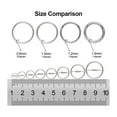 thumbnail image 2 of Turandoss Professional Grade 14K White Gold Plated Nose Ring for Women Surgical Steel Hinged Hoop Hypoallergenic Rook Piercing Jewelry for Women, 2 of 9