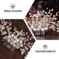 thumbnail image 2 of Accesorios de peine de pelo floral de peine de peinado de perla artificial hermosa, 2 of 6
