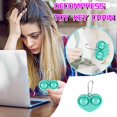 thumbnail image 4 of 2021 New Fidget Dimple Toy Keychain Pendent, Silicone Bubbles Flipping Board Toy, Stress Relief Simple Sensory Dimple Toy for Concentration Training, Hand Exercise Educational Toy for Kid Adult (#17), 4 of 8