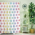 thumbnail image 2 of Shower Curtain, Watercolor Color Ombre Dot Polka Waterproof Shower Curtain Set with Hooks for Bathroom Showers,Stalls and Bathtubs,36x72In Colorful Dots on White, 2 of 9