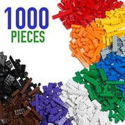1000 Piece Building Bricks Set- 10 classic colors guaranteed Tight Fit, compatible with All Major Brands