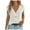 Beige, variant on Womens Cable Short Sleeve Sweater Spring Summer V Neck Button Down Shirts Cap Sleeve Knit Sweater Vest Tops White Large