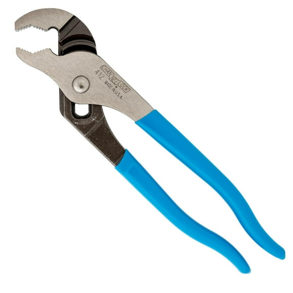 CHANNELLOCK 412 Alicates de lengüeta y ranura de 6.5 pulgadas, fabricados en Estados Unidos, capacid