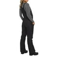thumbnail image 4 of Eigraketly Pantalones de esquí para mujer, babero Universal de Color sólido, mono grueso para mujer, pantalón de Snowboard, accesorio de ropa, Deportes de nieve negro METRO, 4 of 6
