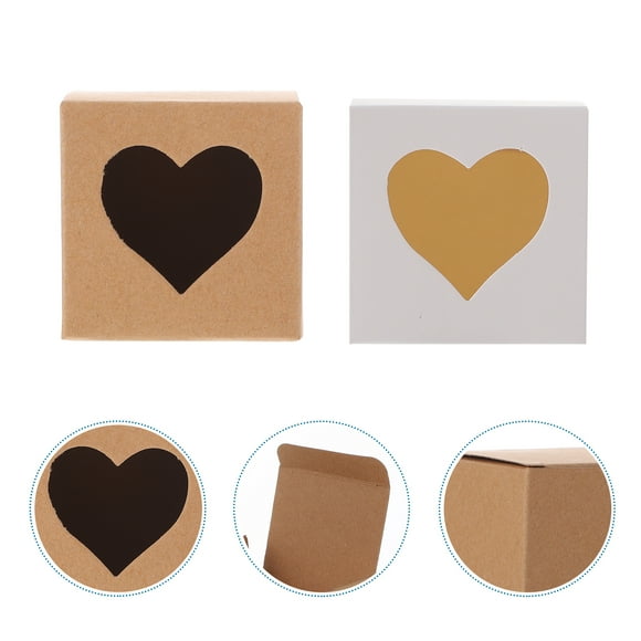 60 Pcs Boîtes en Papier Kraft Durables Pratiques Écologiques Boîtes Cadeaux Kraft pour Maison Magasin