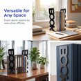thumbnail image 2 of Unique Bargains Modern Geometric Metal Bookends for Office Black Style C 3"x3.1"x8.5", 2 of 6