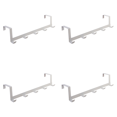 thumbnail image 1 of Colgador Puerta Con 5 Ganchos 29x7 5x6 3cm Toallero Gancho () Blanco, 1 of 2