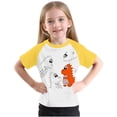 thumbnail image 1 of RXIRUCGD 2025 Vêtements d'Été pour Enfants Tout-Petits Garçons Filles Mode Mignon Col Rond Imprimé Manches Courtes Haut, 1 of 6