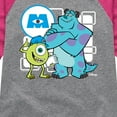 thumbnail image 3 of Monsters Inc. - Mike And Sully - Toddler & Youth Girls Raglan Graphic T-Shirt, 3 of 5