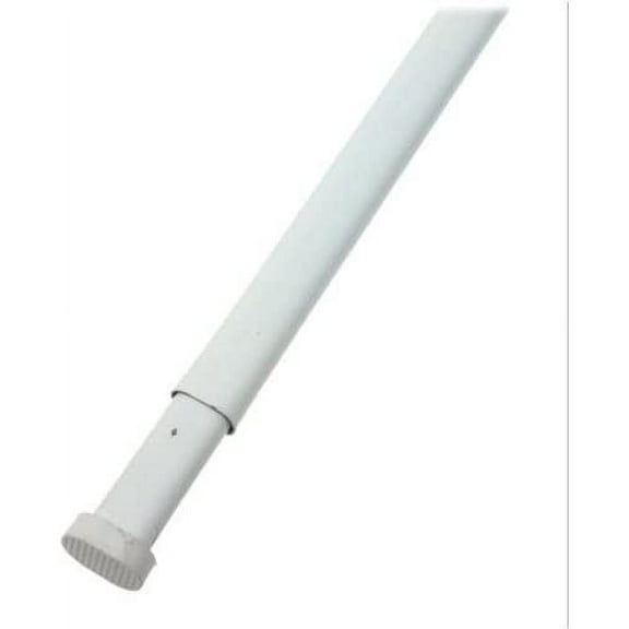 Levolor Oval Spring Tension Rod 48" - 86" White