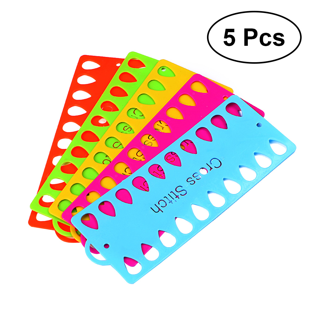 5 PCS Embroidery Floss Organizer Cross Stitch Thread Holder Storage  Tool(Random Color) 