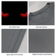 thumbnail image 4 of Coolnut Men's T Shirt Odor Protection Short, Evil Red Eye Mens Short Sleeve Tees, Grey Crew-Neck Casual Tee Shirts, XL, 4 of 6