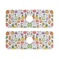 thumbnail image 7 of Yayeee Faucet Mat for Kitchen Sink 14.7" Diatomite Long Splash Guard Pad, Cute Vegetables, 2 Pack, 7 of 7