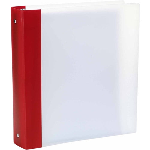 Storex Thicker Poly Clear Binder
