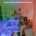 thumbnail image 3 of Bell + Howell RGB Speaker Light Bulb with Remote, 450 Lumens 3 Brightness Levels, E26 with Socket Extender, Sync up to 10 Bulbs, LED White Light, Color Changing Bulb, Dimmable Bluetooth, 3 of 9