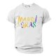 thumbnail image 2 of Casual Summer Tops Carnaval Impreso de Manga Corta Cuello Redondo, Poliéster Ligero para la Fiesta de Verano de Primavera, 2 of 9