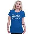 thumbnail image 4 of Some Chicks Marry LGBTQ Lesbian Pride Womens Slim Fit Graphic Tee Brisco Brands X, 4 of 5