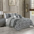thumbnail image 1 of HGmart 7 Piece Bedding Comforter Set King Size, White/Black, 1 of 6