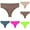 Multicolor3, variant on Fancifize Women's Breathable Seamless Thong Panties No Show Underwear Cotton Bikini Panties Low Rise Underwear Briefs,4 Pack,XXL,Multicolor
