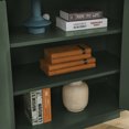 thumbnail image 4 of 64" Modern Fluted Sideboard Buffet Cabinet - Green Storage Credenza with Adjustable Shelves for Living Room, Kitchen & Dining Room ,31.5" H, 4 of 9