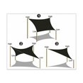 thumbnail image 2 of Jinsinto Parasol Extérieur Piscine de Jardin Ombre Imperméable Voile Triangle Parasol (Gris 3x3x3M),, 2 of 4