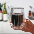 thumbnail image 5 of Viski Double Walled Wine Glasses for Birthday, Wedding Gifts, 13oz Set of 2, 5 of 8