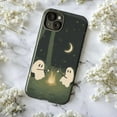 thumbnail image 6 of Ghosts Campfire Night Phone Case, Dual Layer Halloween Protective Phone Cover, Cute Spooky Gift for iPhone 16 15 14 13 12 11 Pro Plus Mini, 6 of 6