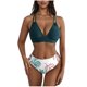 thumbnail image 2 of Traje de baño de verano para mujer, con estampado de moda, con cojín en el pecho y sin soporte de acero, sin espalda, con tirantes, de nailon., 2 of 6