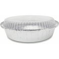 thumbnail image 5 of 7-Inch Round Foil Pans with Plastic Dome Lids, Disposable Aluminum Tin for Roasting, Baking, or Cooking, 50-Pack, 5 of 6
