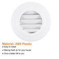 thumbnail image 3 of Unique Bargains 3 Inch Removable Screen Grille Cover Slanted Louver Round Air Vent, 3 of 5