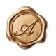 thumbnail image 1 of 50 Adhesivos de Sello de Cera Dorada con Inicial A Yoption, 1 of 7