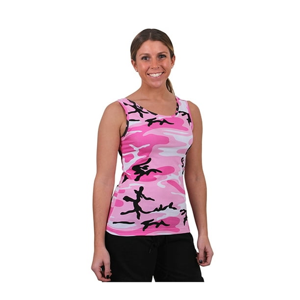 Rothco Rothco Womens Camo Stretch Tank Top Pink Camo XLarge