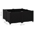 thumbnail image 4 of vidaXL Raised Bed 80x80x38 cm Polypropylene, 4 of 4