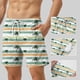 thumbnail image 5 of Ceisia Men's Relaxed Fit Palm Tree Swim Trunks | Double-Layer Quick-Dry Beach Shorts | Elastic Waist Vacation Shorts Gift, 5 of 5