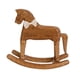 thumbnail image 4 of Caballo mecedor de madera para decoración de mesa, decoración del hogar, figura rústica de caballo mecedor para armario, estante de sala de estar, 4 of 9