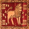 thumbnail image 1 of Ahgly Company Indoor Square Animal Orange Traditional Area Rugs, 8' Square, 1 of 1