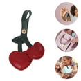 thumbnail image 3 of Unique Bargains Fashion Heart and Cherry Handbag Charm Wine Red 1 Pc, 3 of 5