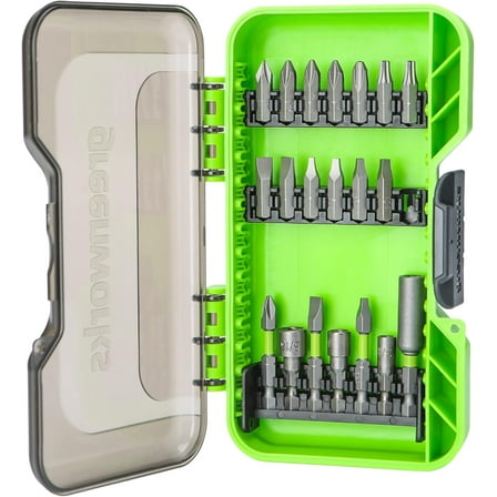 Greenworks 20-Piece Impact Rated Driving Set, Screwdriver Bit Set