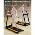 thumbnail image 5 of SSPHPPLIE 3HP Folding Treadmill for Home, APP Control , 300LB Walking Pad Running Data Analysis(Orange), 5 of 8