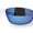 White Blue Mirror, variant on Xloop American Flag Patriotic Wrap Biker Thick Plastic Sport Sunglasses Matte Black Orange Mirror