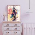 thumbnail image 3 of Kit de pintura de diamante 5D DIY por número, pinturas de bordado de diamantes de imitación de cristal, punto de cruz para decoración de la pared del hogar, caballo, 3 of 3