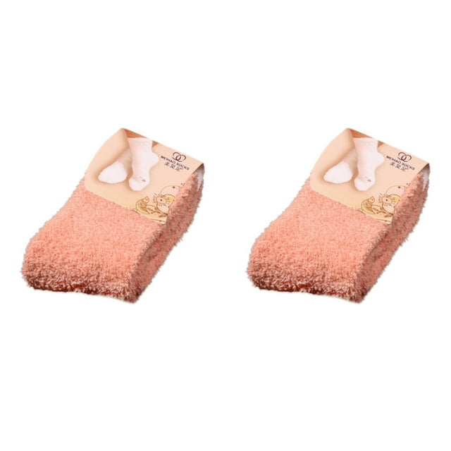 (2-Pack) Rinsvye Home Women Girls Soft Socks Bed Floor Socks Fluffy Socks for Women Warm Winter Pure Color Women Socks Arch Support Ski Socks Mens Compression Socks for Women Plus Size