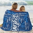 thumbnail image 5 of Custom Blanket with Name Personalized Blankets for Kids Adult Boys Girls Flannel Monogrammed Customized Blankets Throw (40''''x50''''), 5 of 6